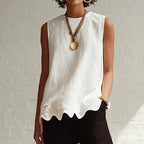 Elegant Minimalist Wavy Design Vest
