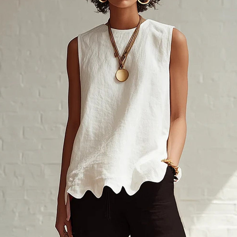 Elegant Minimalist Wavy Design Vest