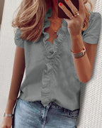 Long Sleeve Ruffled Shirt