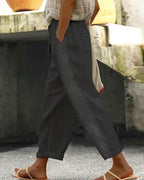 Casual Cotton Pocket Pants