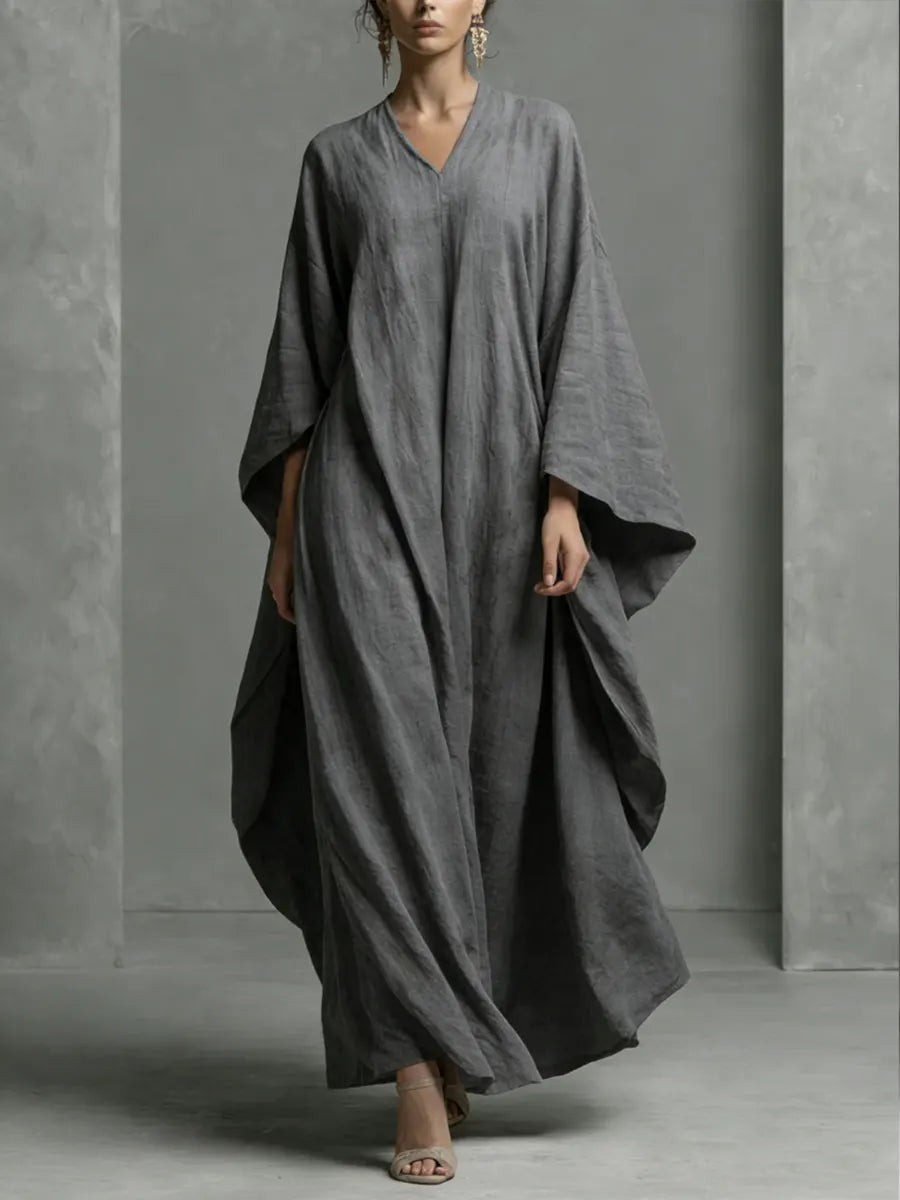 Women's Simple Loose Cotton-linen Dress