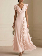 Women's Elegant V-neck Dress