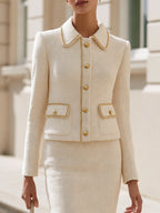 Tweed Co‐Ord Set For Office Business Formal Occasions
