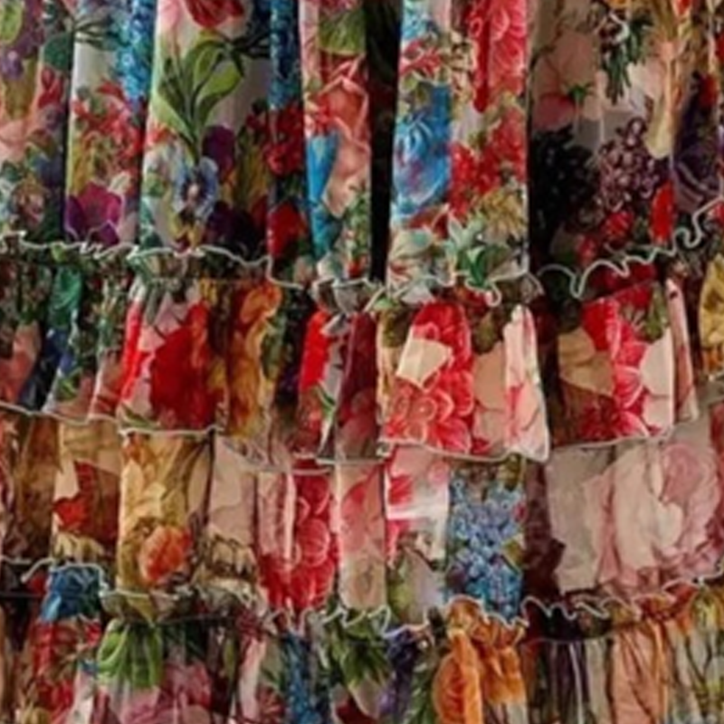 Light & Airy Dress – Floral Print, V-Neck