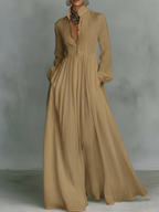 Elegant Romantic Vacation Maxi Dress