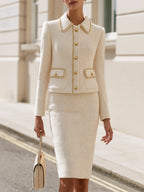 Tweed Co‐Ord Set For Office Business Formal Occasions