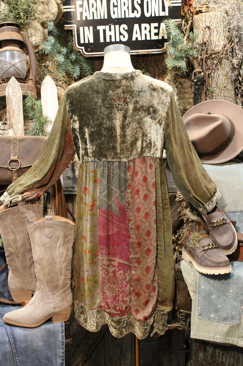 Polished Patchwork Gravel Dress