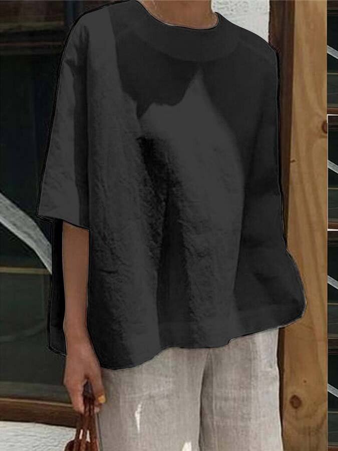 Women's Loose Casual Crew Neck Top