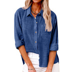 Women's Loose Simple Long Sleeve Shirts