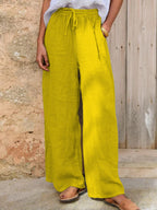 Women's Cotton And Linen Casual Pants