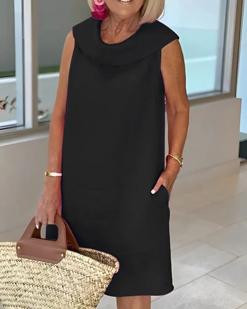 Summer Ruffle Collar Dress