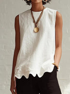 Elegant Minimalist Wavy Design Vest