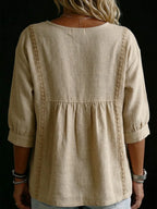 Casual Linen And Cotton Tops