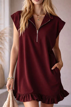 Women's Sleeveless Flounce Dress