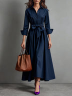 Minimalist Classic Shirt Maxi Dress