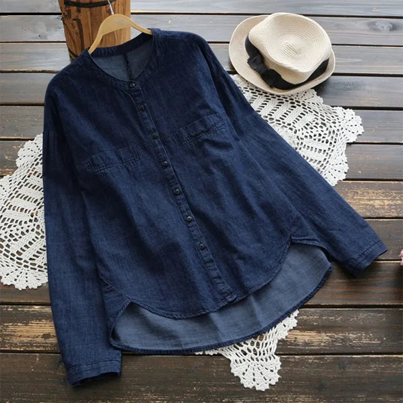 Vintage Button Down Long Sleeve Comfy Shirt