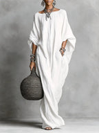 🔥 Limited Time Sale – 55% OFF Minimalist Casual Sleeveless Cotton And Linen Long Dress