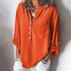 Vintage Pocket Button Down V Neck Comfy Shirt