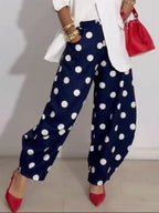 Stylish & Casual Polka-dot Lantern Trousers