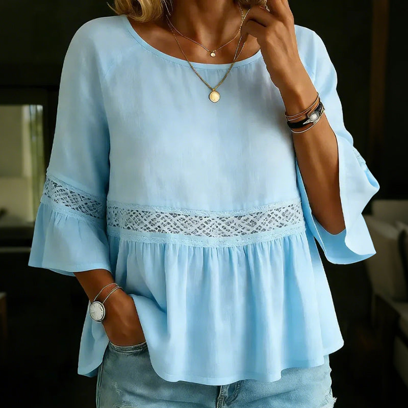 Women's Casual Sleeveles Linen Blend Blouse