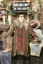 Polished Patchwork Gravel Dress