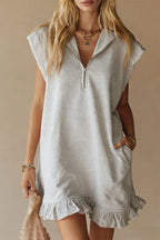 Women's Sleeveless Flounce Dress