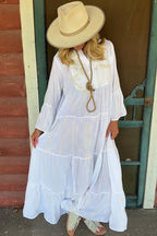 Gilded Shoreline Maxi Dress