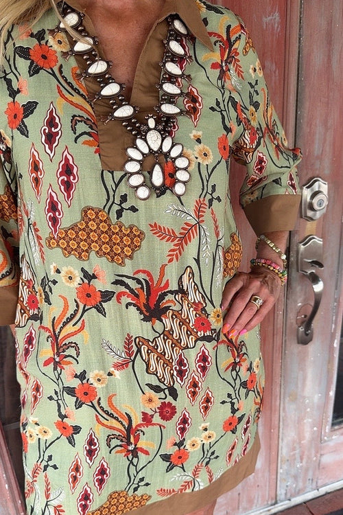 All The Sage Dress