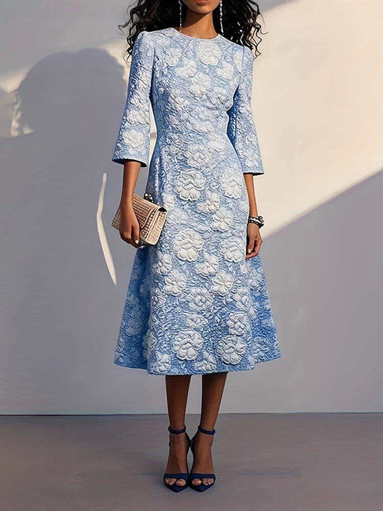 Elegant Slim Fitting Hip Length Knee Length Versatile Dress