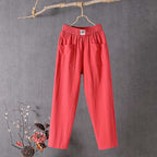 Women's Vintage Stylish Casual Cotton And Linen Loose Pants