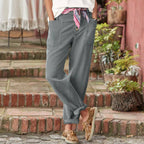 Casual Button-Down Utility-Chic Trousers with Pockets