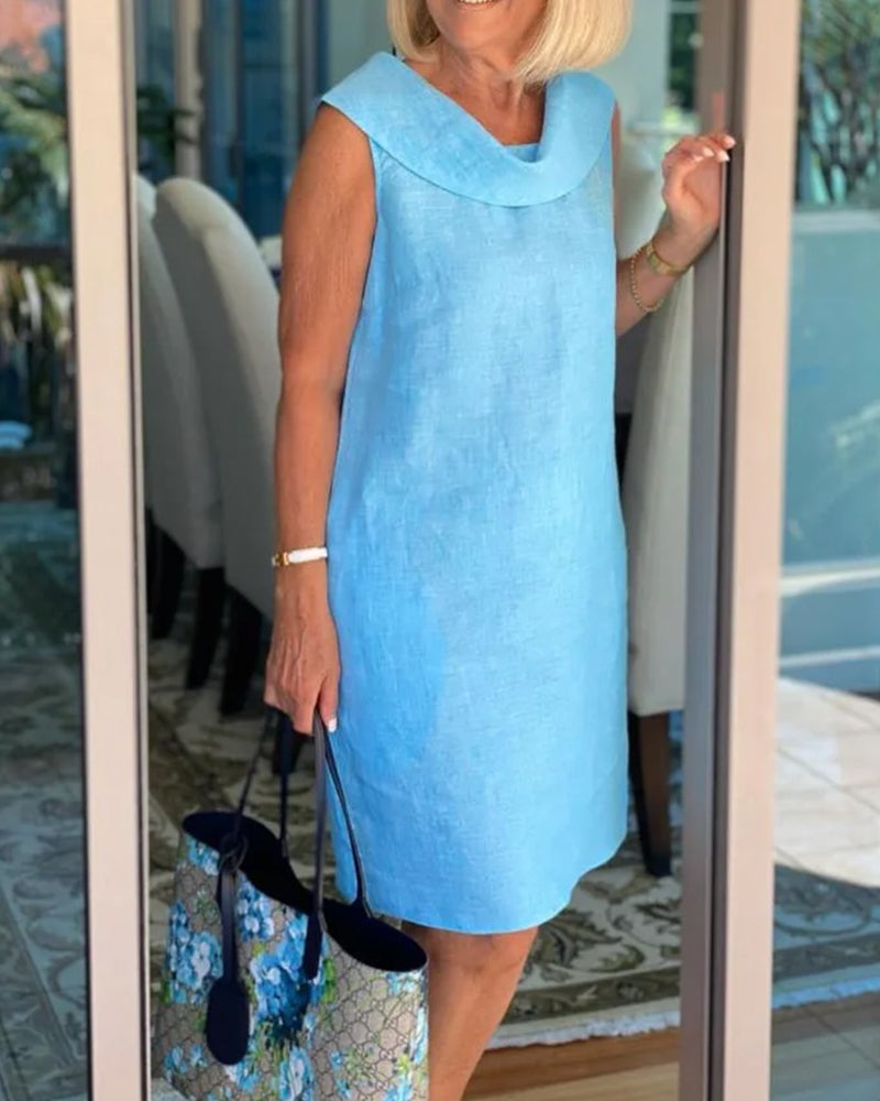 Summer Ruffle Collar Dress