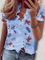 Long Sleeve Ruffled Shirt
