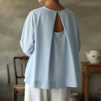Women's Casual Shirt Linen Blend Tops