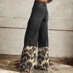 Women's Retro Western Country Aztec Style Printed Wide Leg Pants