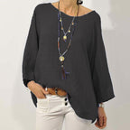 Solid Color Round Neck Loose T-Shirt