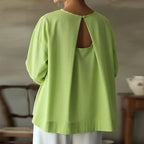 Women's Casual Shirt Linen Blend Tops