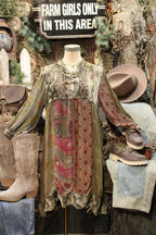 Polished Patchwork Gravel Dress