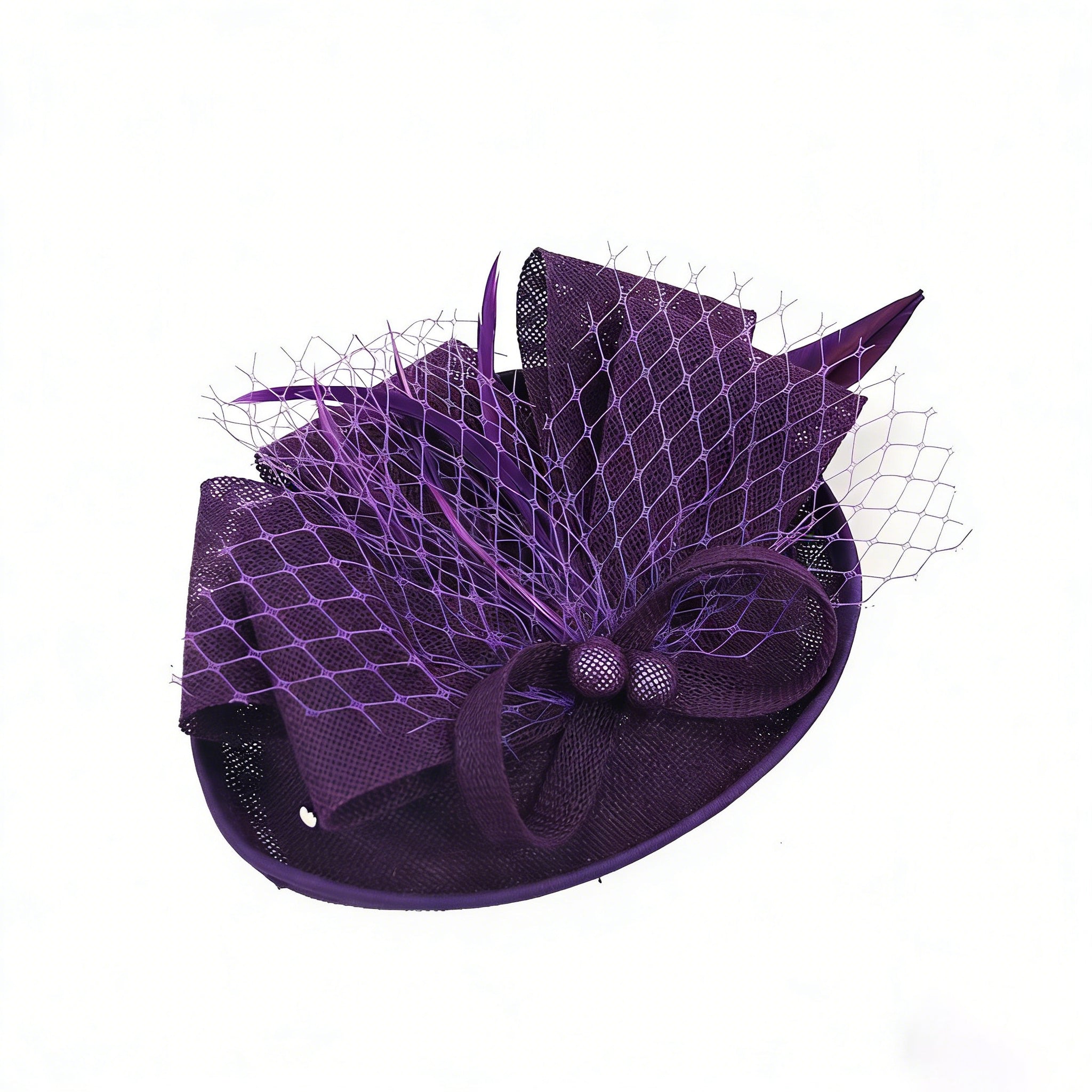 Retro Elegant Feather Headdress Horse Racing Festival Hat