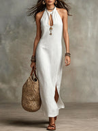 Women's Strappy Cutout Maxi Dress â Stylish Casual Dress